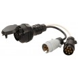 PODWÓJNY ADAPTER Z WTYCZKĄ DO HOLOWANIA (13-PIN NA 7-PIN TYPU N i S)