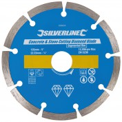 TARCZA DIAMENTOWA DO CIĘCIA BETONU I KAMIENIA (125 x 22,23 MM SEGMENTOWANA OBRĘCZ)