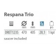DONICZKA PIĘTROWA RESPANA TRIO BIAŁA