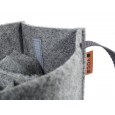 TORBA NA WODĘ 1,5-2,5L - 6 BUTELEK, SZARA