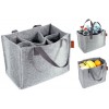 TORBA NA WODĘ 1,5-2,5L - 6 BUTELEK, SZARA