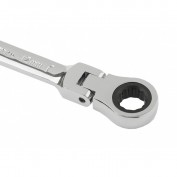 KLUCZ PŁASK-OCZKOWY Z GRZECHOTKĄ 12 MM, CRV OBROTOWY POLEROWANY