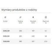 DONICZKA GRACIA STANDARD 240 MM JASNO SZARA ZIERBISTA ZIELONA