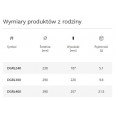 DONICZKA GRACIA STANDARD 240 MM JASNO SZARA ZIERBISTA ZIELONA