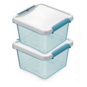 ORPLAST ZESTAW POJEMNIKÓW NA ŻYWNOŚĆ ARCTIC 2 x 3000 ML KWADRAT