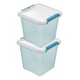 ORPLAST ZESTAW POJEMNIKÓW NA ŻYWNOŚĆ ARCTIC 2 x 4000 ML KWADRAT
