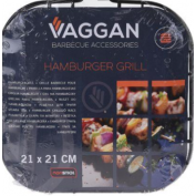 RUSZT METALOWY NIEPRZYWIERAJĄCY ZAMYKANY DO GRILLOWANIA BURGERÓW
