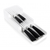 ORGANIZER WKŁAD DO SZUFLADY NA NOŻE KUCHENNE BIAŁY 390X145X75MM