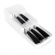ORGANIZER WKŁAD DO SZUFLADY NA NOŻE KUCHENNE BIAŁY 390X145X75MM
