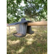 KARMNIK DLA PTAKÓW BIRDYFEED DOUBLE, DASZEK ANTRACYT, PODSTAWA SZARA