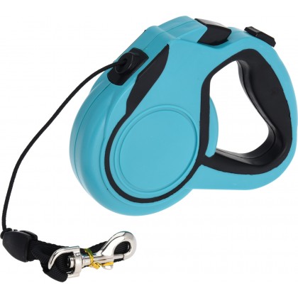 Smycz dla psa automatyczna rozciagana 5m niebieska