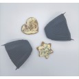 RĘKAWICA ŁAPKA KUCHENNA SILIKONOWA ANTRACYTOWA