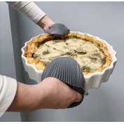 RĘKAWICA ŁAPKA KUCHENNA SILIKONOWA ANTRACYTOWA