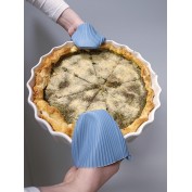 RĘKAWICA ŁAPKA KUCHENNA SILIKONOWA  NIEBIESKA