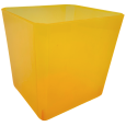 OSŁONKA PROSTOKĄTNA 140 x 125 x 140 MM, ŻÓŁTA, TRANSPARĘTNA