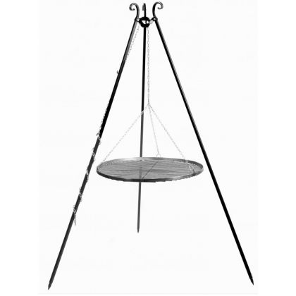 GRILL NA TRÓJNOGU 180 CM - RUSZT STAL NATURALNA 60 CM GRILL NA TRÓJNOGU 180 CM - RUSZT STAL NATURALNA 60 CM