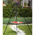 GRILL NA TRÓJNOGU 180 CM - RUSZT STAL NATURALNA 60 CM