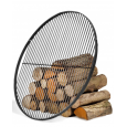 GRILL NA TRÓJNOGU 180 CM - RUSZT STAL NATURALNA 60 CM + KOŁOWROTEK