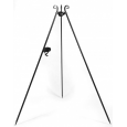 GRILL NA TRÓJNOGU 180 CM - RUSZT STAL NATURALNA 60 CM + KOŁOWROTEK