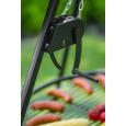 GRILL NA TRÓJNOGU 180 CM - RUSZT STAL NATURALNA 60 CM + KOŁOWROTEK