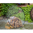 GRILL NA TRÓJNOGU 180 CM - RUSZT STAL NATURALNA 60 CM + KOŁOWROTEK