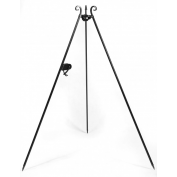 GRILL NA TRÓJNOGU 180 CM - RUSZT STAL NIERDZEWNA 50 CM+KOŁOWROTEK