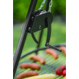 GRILL NA TRÓJNOGU 180 CM - RUSZT STAL NIERDZEWNA 50 CM+KOŁOWROTEK