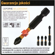 BIT UDAROWY PHILIPS ZESTAW 3 SZT PH2 110 MM