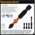 BIT UDAROWY PHILIPS ZESTAW 3 SZT PH2 110 MM