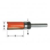 Metryczny frez trzpieniowy prosty 1/4" 