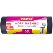 WORKI NA ŚMIECI 35L BARDZO WYTRZYMAŁE 15 SZT