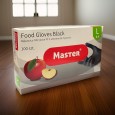 RĘKAWICZKI NITRYLOWE CZARNE L 100 SZT NITRYL FOOD MASTER