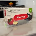 RĘKAWICZKI NITRYLOWE CZARNE L 100 SZT NITRYL FOOD MASTER