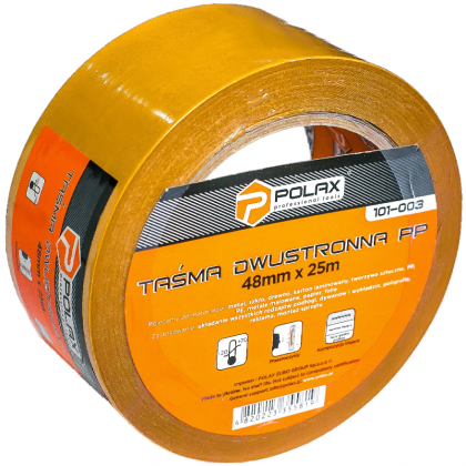 TAŚMA DWUSTRONNA PP 48MM X 25M TAŚMA DWUSTRONNA PP 48MM X 25M