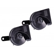 KLAKSON 12V 118 DB DWUTONOWY, ŚLIMAKOWY ŚREDNICA 85 MM HOMOLOGACJA E9, 2 SZT