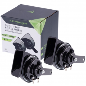 KLAKSON 12V 118 DB DWUTONOWY, ŚLIMAKOWY ŚREDNICA 85 MM HOMOLOGACJA E9, 2 SZT