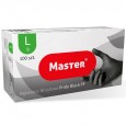 RĘKAWICZKI NITRYLOWE CZARNE M 100 SZT NITRYL FOOD MASTER