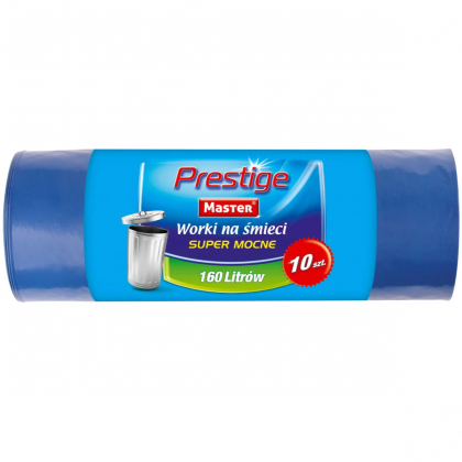 WORKI NA ŚMIECI 160l 10szt. SUPER MOCNE LDPE MASTER PRESTIGE WORKI NA ŚMIECI 160l 10szt. SUPER MOCNE LDPE MASTER PRESTIGE