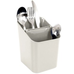 OCIEKACZ NA SZTUĆCE plastikowy pojemnik koszyk z wkładem suszarka organizer popielaty