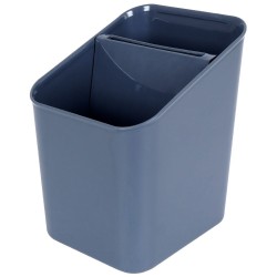 OCIEKACZ NA SZTUĆCE plastikowy pojemnik koszyk z wkładem suszarka organizer popielaty szary