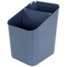 OCIEKACZ NA SZTUĆCE plastikowy pojemnik koszyk z wkładem suszarka organizer popielaty szary