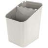 OCIEKACZ NA SZTUĆCE plastikowy pojemnik koszyk z wkładem suszarka organizer popielaty