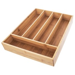 Wkład na sztućce do szuflady bambusowy 35 x 26 cm