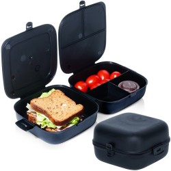 Pojemnik ŚNIADANIOWY śniadaniówka lunchbox dzelony pudełko posiłek duży XL