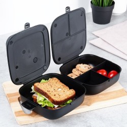 Pojemnik ŚNIADANIOWY śniadaniówka lunchbox dzelony pudełko posiłek duży XL