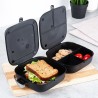 Pojemnik ŚNIADANIOWY śniadaniówka lunchbox dzelony pudełko posiłek duży XL