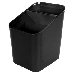 OCIEKACZ NA SZTUĆCE plastikowy pojemnik koszyk z wkładem suszarka organizer popielaty czarny