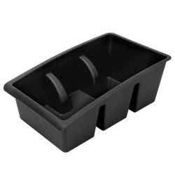 Pojemnik ORGANIZER kuchenny na przyprawy torebki do szuflady szafki czarny 25x15x9 cm