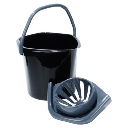 Wiadro do mopa uniwersalne plastikowe wyciskaczem mop sznurkowy paskowy 14L