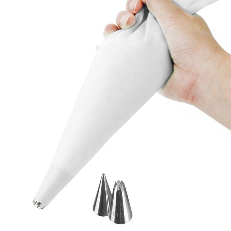Rękaw CUKIERNICZY dekorator do ciast tortów tylki 30cm zestaw Rękaw CUKIERNICZY dekorator do ciast tortów tylki 30cm zestaw